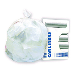 Heritage AccuFit Linear Low-Density Can Liners, 55 gal, 0.9 mil, 40" x 53", Clear, Roll, 100/Carton (757796)