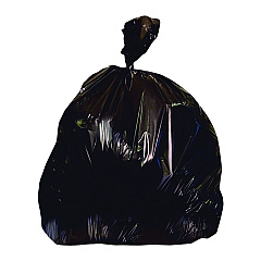 Heritage Linear Low-Density Can Liners, 56 gal, 1.7 mil, 43" x 47", Black, Flat Pack, 100/Carton (2597595)