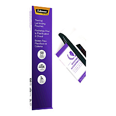 Fellowes Laminating Pouches, 3 mil, 9" x 14.5", Clear Gloss, 100/Pack (52455)