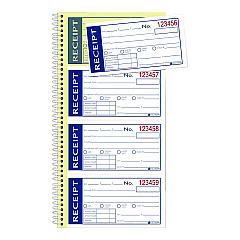 Adams Write 'n Stick Receipt Book, Two-Part Carbonless, 4.75 x 2.75, 4 Forms/Sheet, 200 Forms Total (SC1152WS)