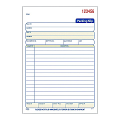 Adams Multipart Packing List Forms, Three-Part Carbonless, 5.56 x 7.94, 50 Forms Total (T5082)