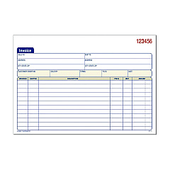 Adams Multipart General-Purpose Invoice Pad, Three-Part Carbonless, 7.94 x 5.56, 50 Forms Total (TC5840)