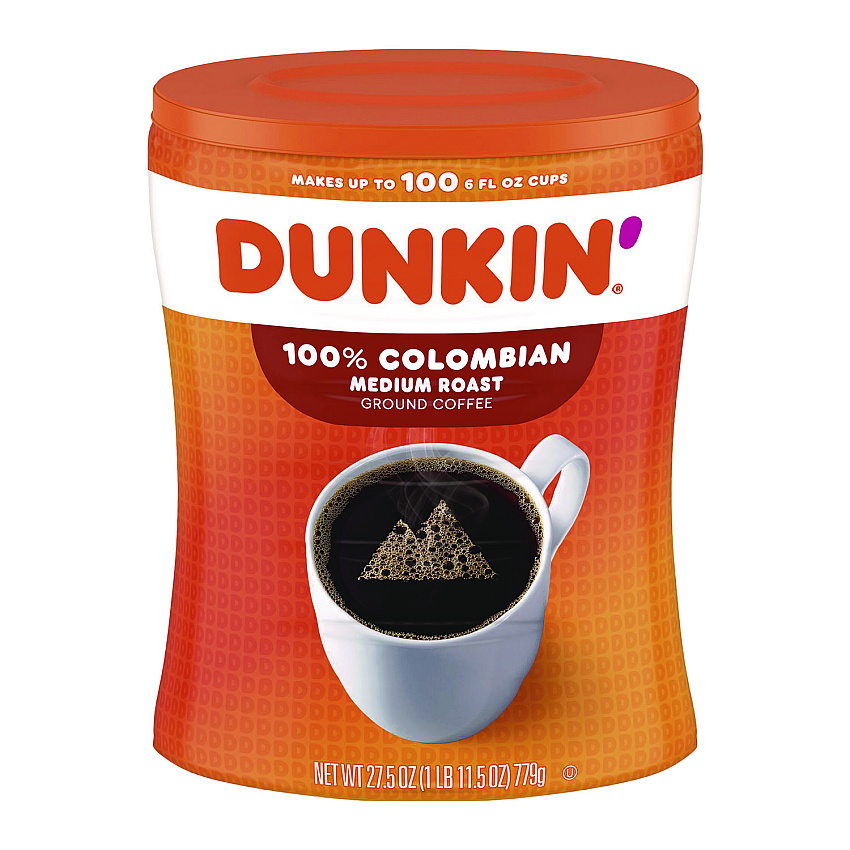 Dunkin Donuts Columbian Coffee, 27.05 oz Canister (8133401292)