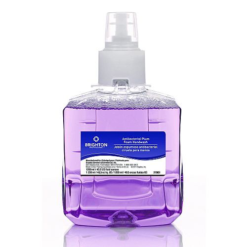 Brighton Professional LTX-12 Antibacterial Hand Soap Refill, Plum Scent, 1,200 mL, 2/Carton (375326)