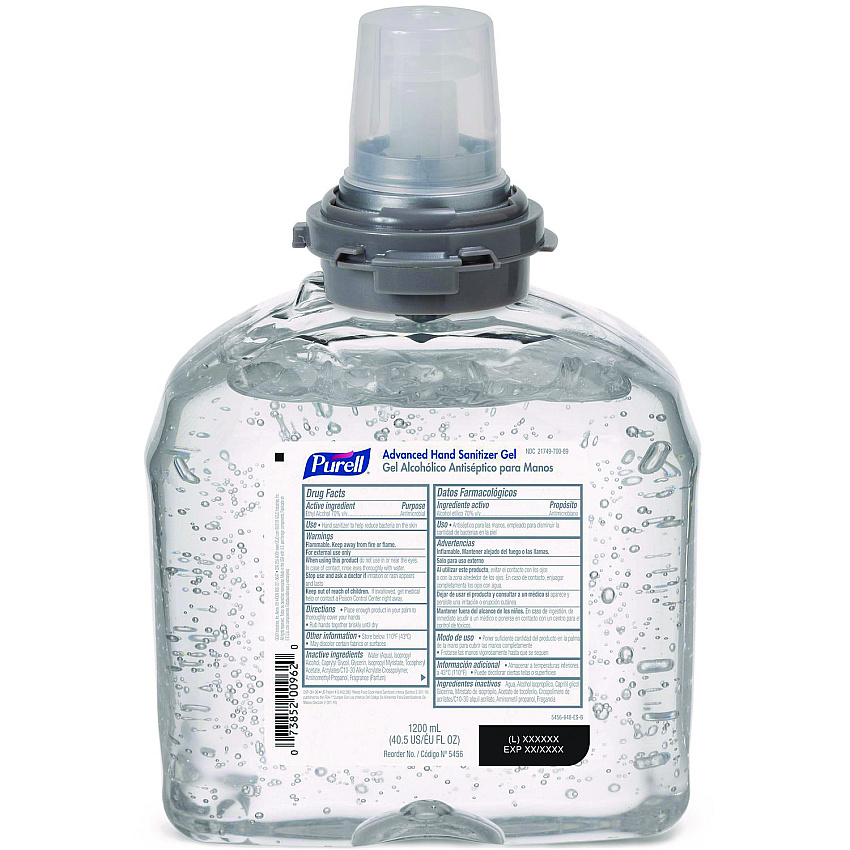 PURELL Advanced TFX Refill Instant Gel Hand Sanitizer, 1,200 mL (545604EA)