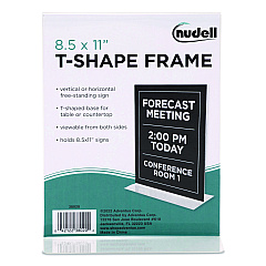 NuDell Acrylic Sign Holder, 8.5 x 11, Clear (38020)