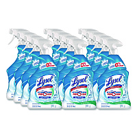 LYSOL Brand Bathroom Cleaner with Hydrogen Peroxide, Cool Spring Breeze, 32 oz Trigger Spray Bottle, 12/Carton (99828CT)