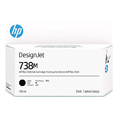 HP 738M (A24VLA) Original Designjet Ink Cartridge, Black