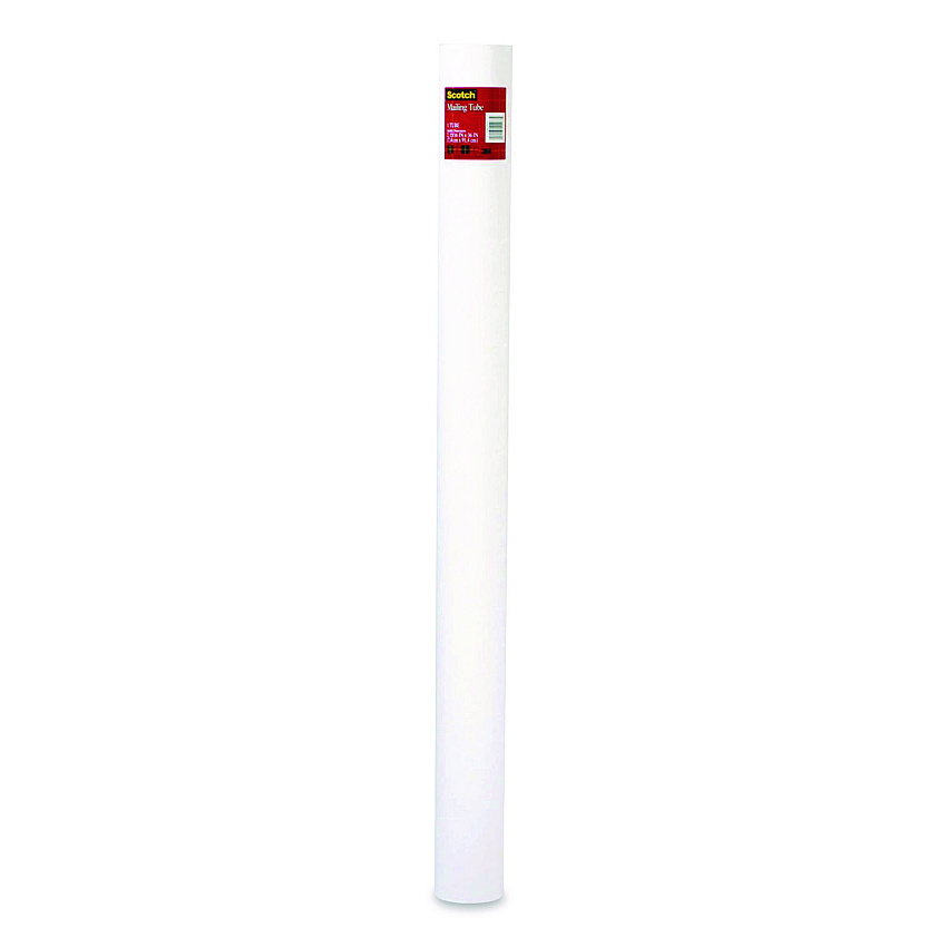 Scotch Mailing Tube, 48" Long, 4" Diameter, White (7982)