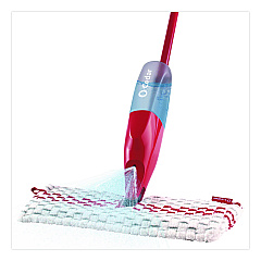 O-Cedar ProMist MAX Spray Mop, Red/White/Gray Microfiber Head, 48" Red/Black/Gray Plastic Handle (173563EA)