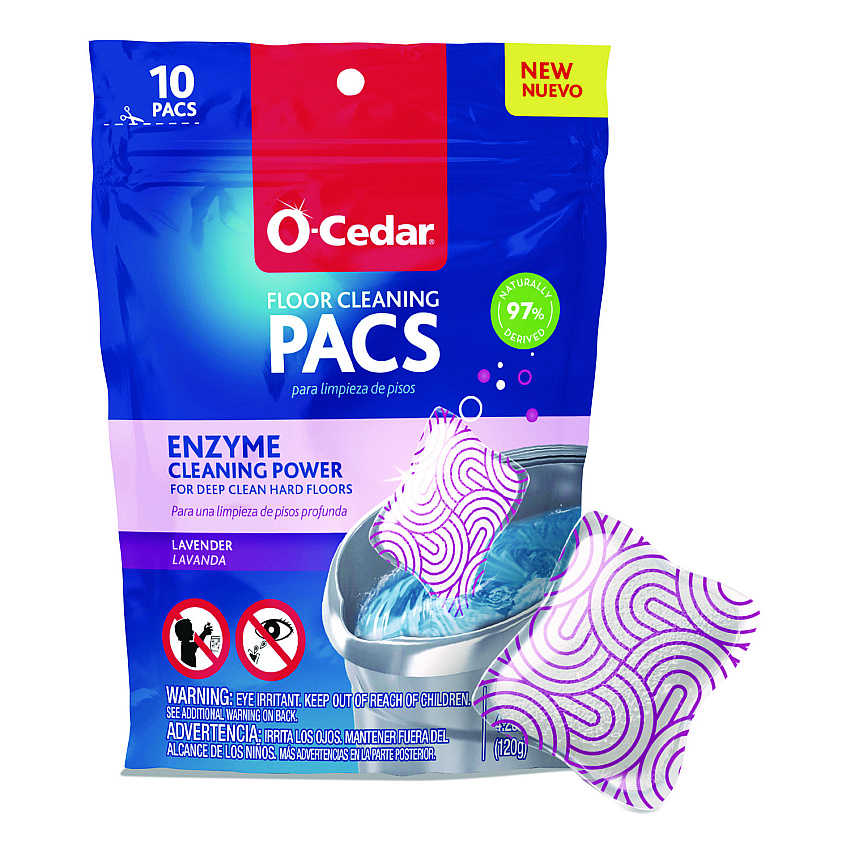 O-Cedar Cleaning PACS, Lavender Scent, 10/Pack (172402PK)