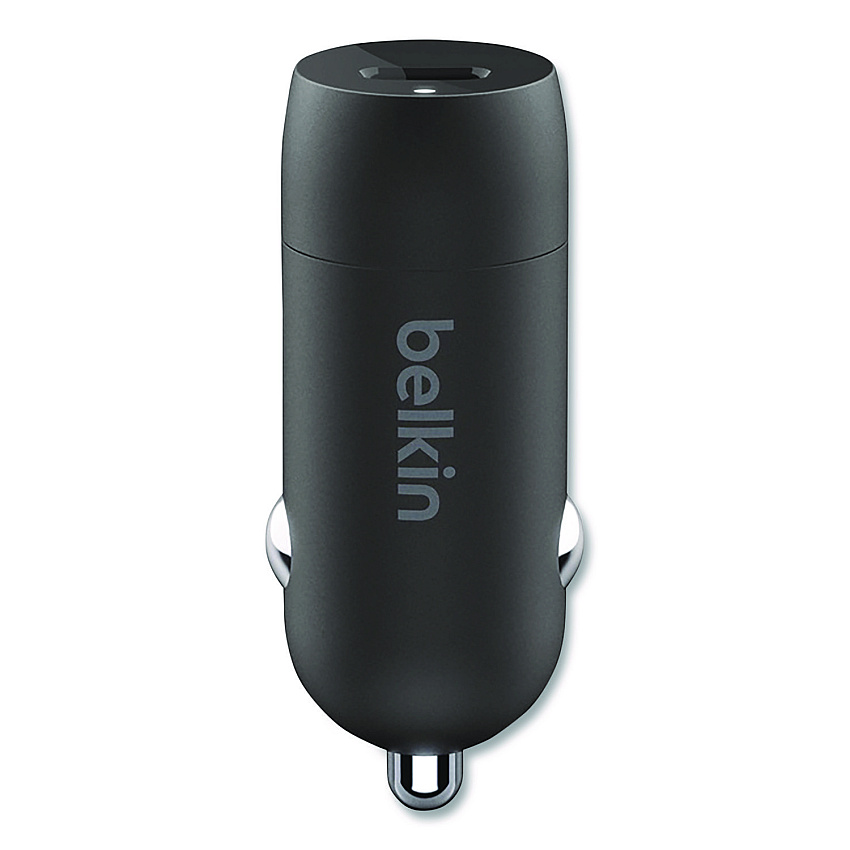 Belkin BOOST CHARGE USB-PD Car Charger + USB-C to USB-C Cable, 30 W, USB-C, Black (CCA004BT1MBK)