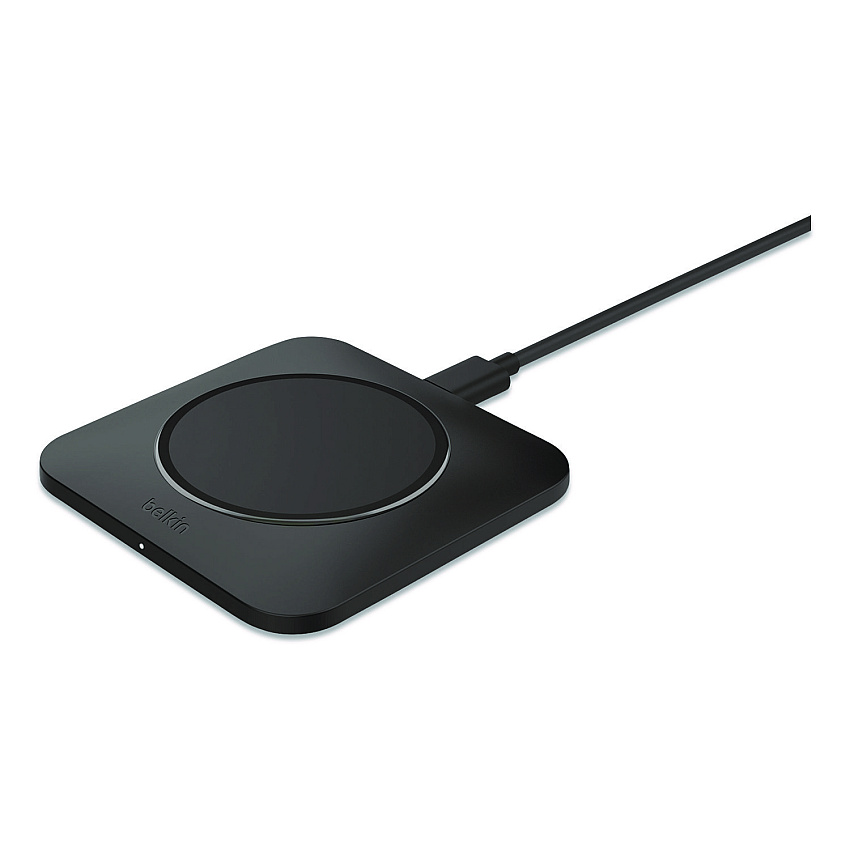 Belkin BOOST CHARGE Pro Universal Easy Align Wireless Charging Pad, Qi Wireless Charging, 15 W, Black (WIA007TTBK)