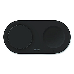 Belkin BOOST CHARGE Pro 2-in-1 Magnetic Wireless Charging Pad with Qi2, USB-C, 15 W, Black (WIZ021TTBK)