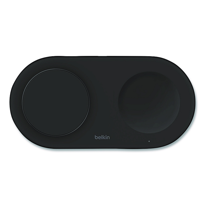 Belkin BOOST CHARGE Pro 2-in-1 Magnetic Wireless Charging Pad with Qi2, USB-C, 15 W, Black (WIZ021TTBK)