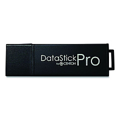 Centon DataStick Pro USB 3.0 Type A Flash Drive, 256 GB, Black, 5/Pack (S1U3P6256G5B)