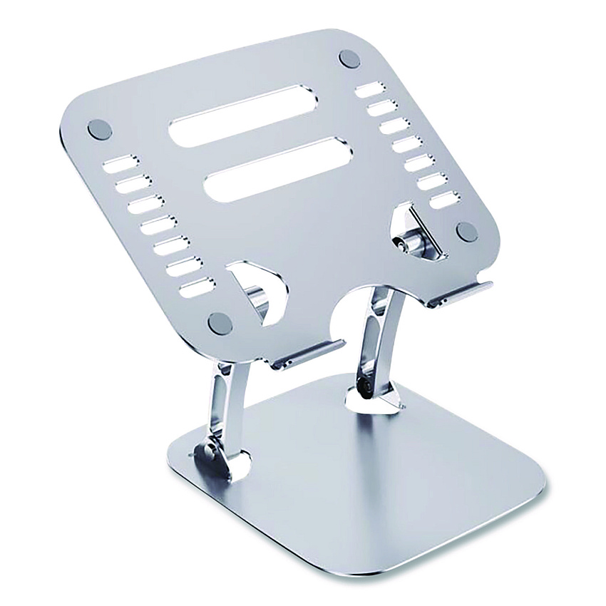 Compatible OTM Essentials Adjustable Laptop Riser Stand, 10.62" x 9" x 1.5" to 5", Silver (OBA2A)