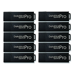 Centon DataStick Pro USB 3.2 Type A Flash Drive, 32 GB, Black, 10/Pack (S1U3P632G10B)