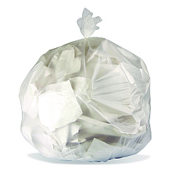 Boardwalk High-Density Waste Can Liners, 10 gal, 8 mic, 24 x 24, Natural, 1,000/Carton (24248N)
