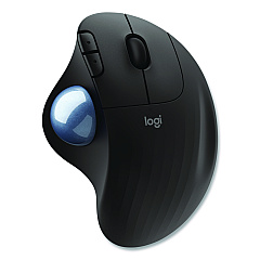 Logitech Ergo M575 Trackball, Black, 33 ft, Right Hand Use, Black (910005869)