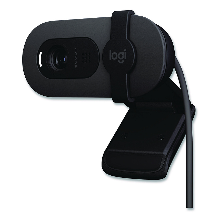 Logitech BRIO 100 Webcam, 1920 pixels x 1080 pixels, 2 Mpixels, Graphite (960001580)