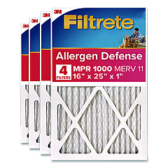 Filtrete Allergen Defense Air Filter, 16 x 25, 4/Carton (98014CA)