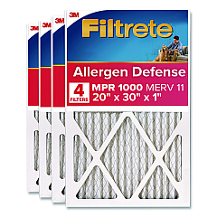 Filtrete Allergen Defense Air Filter, 20 x 30, 4/Carton (98224CA)
