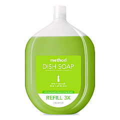 Method Dish Soap Refill, Lime and Sea Salt Scent, 54 oz Bottle (359411)