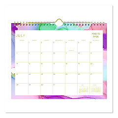Blue Sky Ashley G Multicolor Smoke Academic Year Wall Calendar, 11 x 8.75, White/Multicolor Sheets, 12-Month (July to June): 2025-2026 (150160)