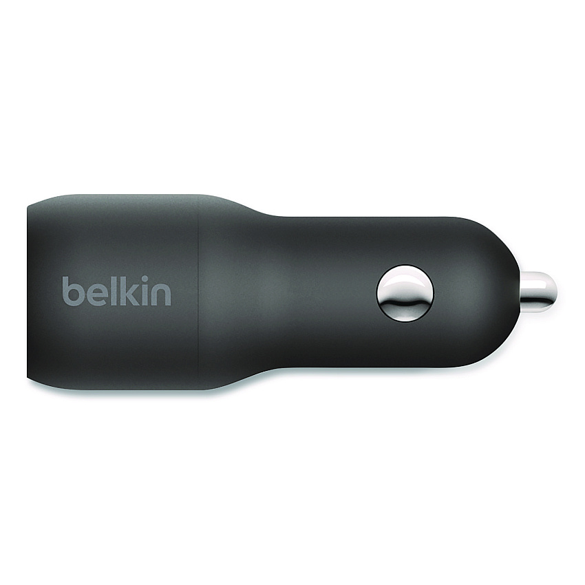 Belkin BOOST CHARGE Dual Car Charger with PPS, USB-A/USB-C, Black (CCB004BT1MBK)