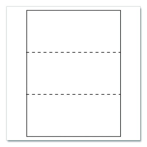 Lettermark Custom Cut-Sheet Copy Paper, 92 Bright, Micro-Perf Every 3.66", 20 lb Bond, 8.5 x 11, White, 500 Sheets/Ream, 5 Reams/Carton (851332CT)