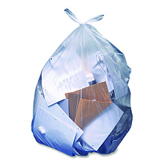 Heritage Linear Low-Density Can Liners, 30 gal, 1.1 mil, 36" x 30", Clear, Flat Pack, 250/Carton (H6036SC)
