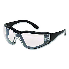 Bouton Zenon Z12 Polycarbonate Safety Glasses, Black Nylon Frame, Clear Polycarbonate Lens (25001F020)