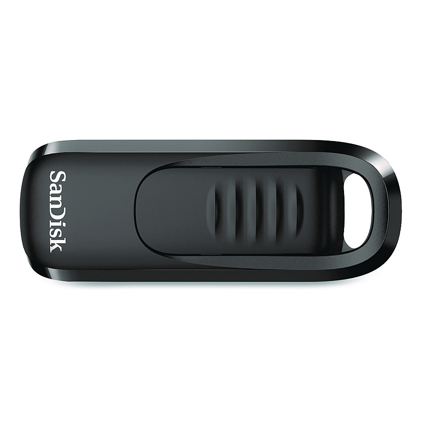 SanDisk Ultra Slider USB 3.2 Type C Flash Drive, 256 GB, Black (SDCZ480256GA)