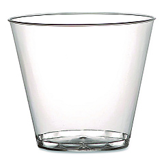 Savvi Serve Plastic Tumblers, Squat, 5 oz, Clear, 20 Bag, 25 Bags/Carton (405)