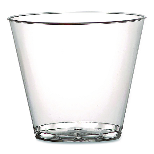 Savvi Serve Plastic Tumblers, Squat, 5 oz, Clear, 20 Bag, 25 Bags/Carton (405)