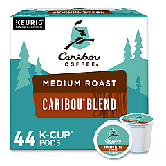 Caribou Coffee Caribou Blend Coffee K-Cups, 0.4 oz, 44/Box (2124056)