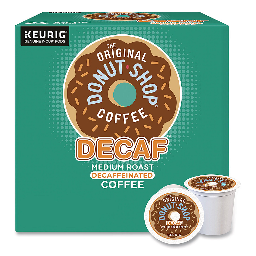The Original Donut Shop Decaf Coffee K-Cups, 0.39 oz, 22/Box (60224101)