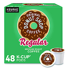The Original Donut Shop Donut Shop Coffee K-Cups, Regular, 0.39 oz, 48/Box (1635475)