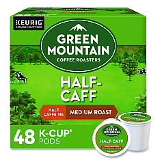 Keurig Half-Caff Coffee K-Cups, 0.33 oz, 48/Box (2140552)