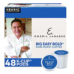 Emeril's Big Easy Bold Coffee K-Cups, 0.4 oz, 48/Box (24306974)