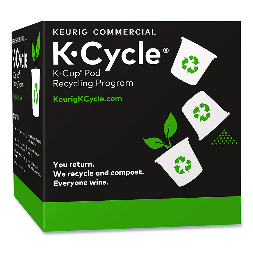 Keurig K-Cycle K-Cup Pod Recycling Station, Plastic, Black/Green/White, 5/Pack (5000350630)