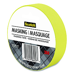 Scotch Expressions Masking Tape, 3" Core, 0.94" x 20 yds, Yellow (3437PYL)
