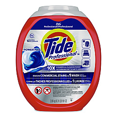 Tide Commercial Power PODS Laundry Detergent, 63 Liquid Pods, 101 oz Tub (14053)