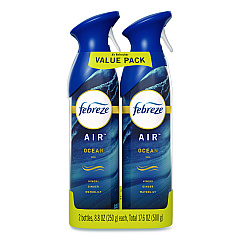 Febreze AIR, Ocean, 8.8 oz Aerosol Spray, 2/Pack (48312PK)