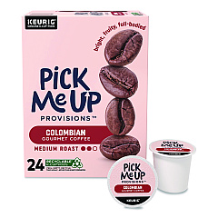 Pick Me Up Provisions Colombian Coffee K-Cups, 24/Box (5000381025)