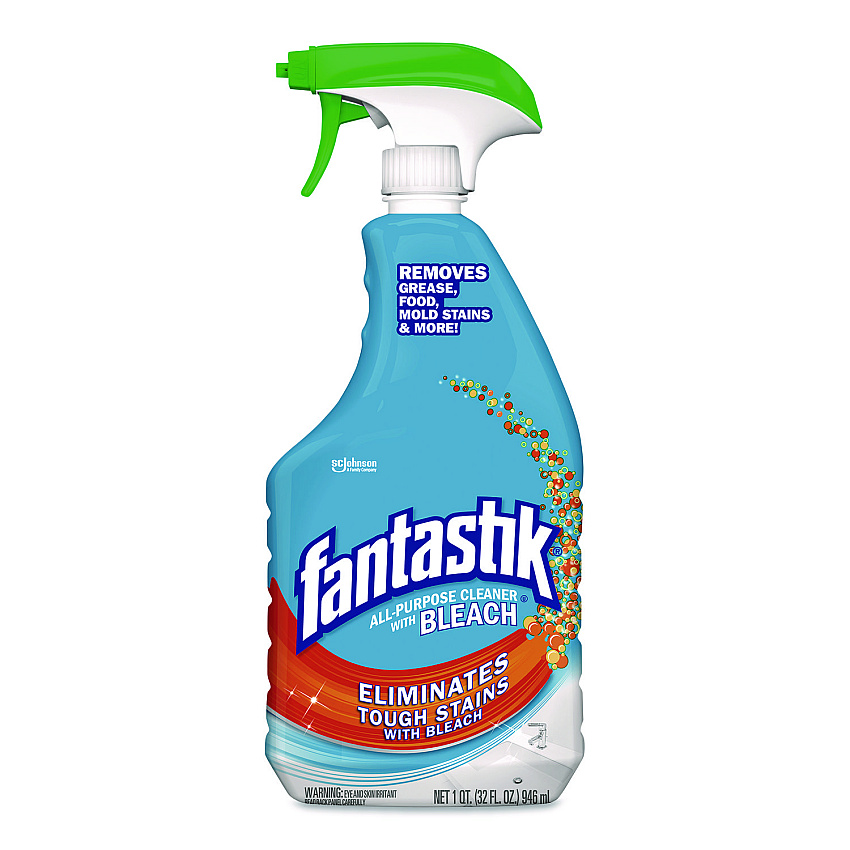 Fantastik MAX All-Purpose Cleaner with Bleach, Fresh Scent, 32 oz Spray Bottle (308685EA)