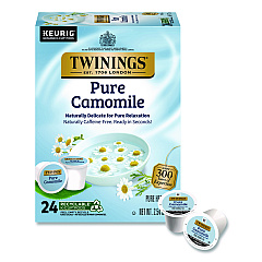 TWININGS Tea K-Cups, Pure Camomile, 0.11 oz, 24/Box (TNA85790)