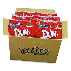 Spangler Dum-Dum-Pops, Assorted Flavors, Individually Wrapped, 2 lb Bag, 200 Pieces/Bag, 6 Bags/Carton (711)