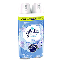 Glade Air Freshener, Clean Linen Scent, 8.3 oz, 2/Pack (346578PK)
